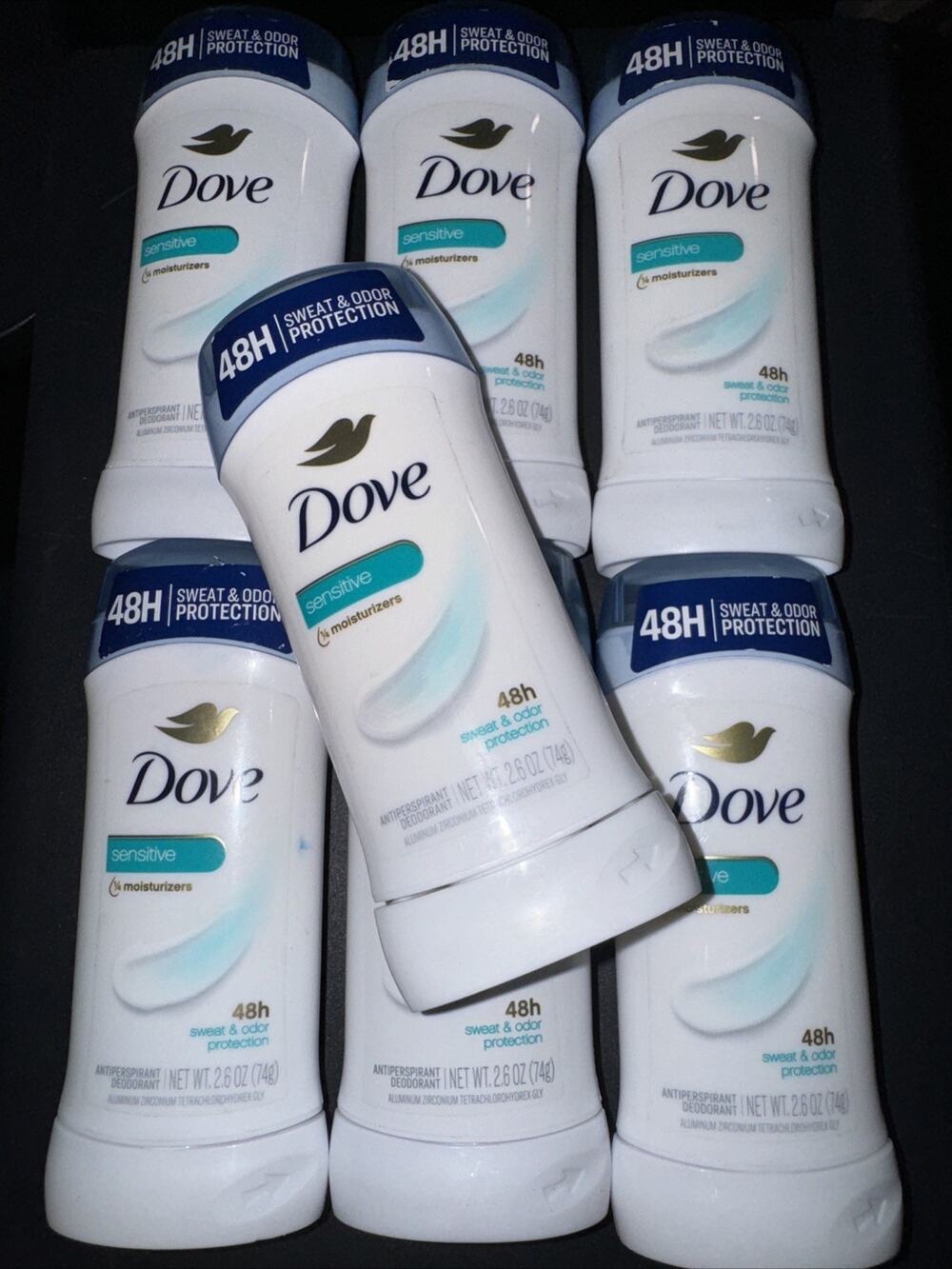 x7 3/27 Dove Antiperspirant Deodorant, Sensitive Skin, 2.6 Ounce